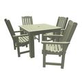 highwood Lehigh 5-piece Outdoor Dining Set - 42 x 42 Table Dining-height Eucalyptus