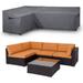 L-Shaped Outdoor Furniture Cover Waterproof Patio Sectional Sofa Cover Outdoor Couch Cover Left-Facing