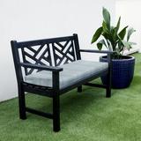 Mozaic Humble + Haute Outdura Moonbeam Indoor/Outdoor Bristol Bench Cushion Moonbeam Sky - 43 in x 18 in x 2 in