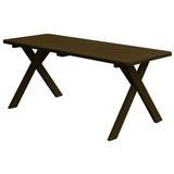 Kunkle Holdings LLC Pine 4 Cross-Leg Picnic Table Coffee