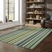 Style Haven Catalina Vertical Multi-Stripe Indoor/Outdoor Rug 6 7 x 9 6 6 x 9 Outdoor Indoor Living Room Patio Dining Room Rectangle