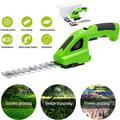 Electric Garden Scissors Hedge Trimmer Electric Trimmer 2 in 1 Cordless Grass Rechargeable Garden Trimmers Tool for Grass Shears Shrub