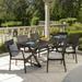 Christopher Knight Home Adina 7-piece Wicker Aluminum Dining Set by - N/A Brown