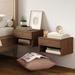 Nathan James Jackson Modern Floating Bedroom Nightstand with Storage Drawer and Open Shelf Cubby