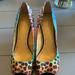 Nine West Shoes | Nine West Size 8 Worn A Few Times Multi Color Leopard Print Heels | Color: Black | Size: 6.5