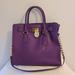 Michael Kors Bags | Authentic Michael Kors Hamilton Large Purple Bag | Color: Gold/Purple | Size: Os