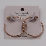 Kate Spade Jewelry | Kate Spade Rose Gold Everyday Spade Pave Hoops Earrings New On Card Mrsp $69 | Color: Gold | Size: Os