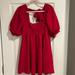 Free People Dresses | Free People Babydoll Dress | Color: Red | Size: S