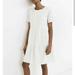 Madewell Dresses | Madewell White Eyelet Button-Front Mini Tiered Dress Size Xsp | Color: White | Size: Xs