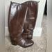 Tory Burch Shoes | Brown Leather Tory Burch Knee Length Boots. Size 7.5 | Color: Brown | Size: 7.5
