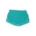 Athletic Works Athletic Shorts: Teal Color Block Activewear - Women's Size Large