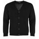 Maerz StrickCardigan1/1Arm Herren black, Gr. 52, Merinowolle, Strickjacke