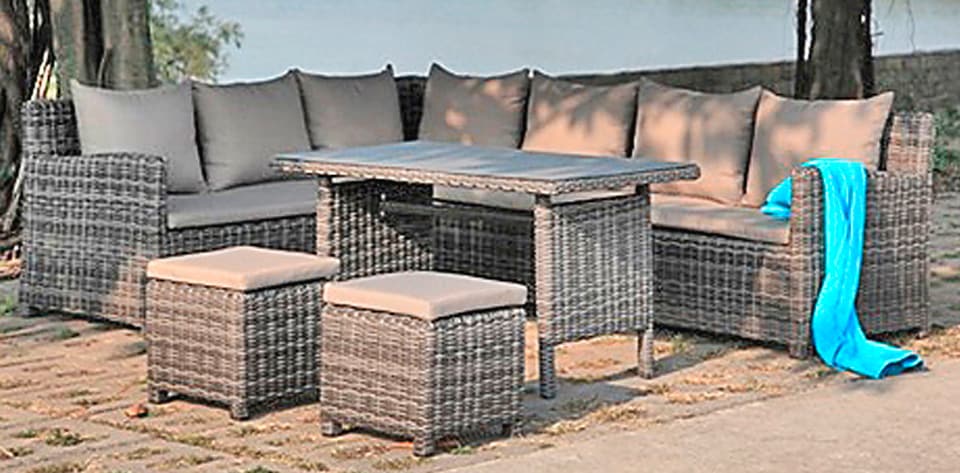 Gartenlounge-Set GARDEN PLEASURE "OVIEDO", grau (grau,), Sitzmöbel-Sets Image