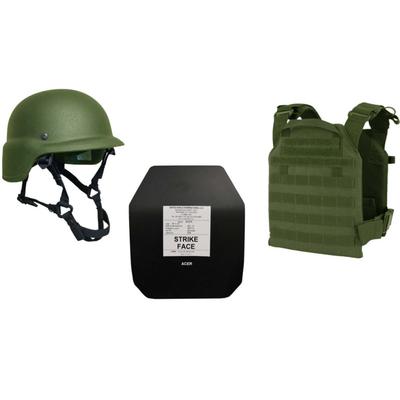 United Shield Active Shooter Level III PST 650 Helmet 2 10in x 12in Acer Plates OD Green Large ASLIII-L-ODG