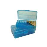 Mtm Case-Gard Flip Top Pistol Ammo Boxes - Flip Top Pistol Ammo Box 9mm-380 Acp 50 Round Blue