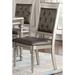 F&L Homes Studio Ferguscci Tufted Side Chair Dining Chair in Gray Wood/Upholstered in Brown | 41 H x 20 W x 25 D in | Wayfair FLS1S7F0G5