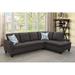 Brown Sectional - Lifestyle Furniture Lyon Sectional Sofa Linen | 33.1 H x 97 W x 69 D in | Wayfair SLC-9702B