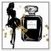 Oliver Gal Runway Gal French Perfume, Runway Paris Fragrance - Print on Canvas Canvas, Wood in Black | 31 H x 31 W x 1.75 D in | Wayfair