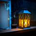 VIKICHER 11" Solar Powered Integrated LED Outdoor Lantern in Green | 11 H x 5.5 W x 5.5 D in | Wayfair DWAN-2P