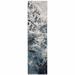 Blue/Gray 96 x 24 x 0.55 in Area Rug - 17 Stories Essyara Abstract Machine Woven Area Rug in Light Gray/Blue/Ivory | 96 H x 24 W x 0.55 D in | Wayfair