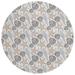 Brown/Gray 96 x 96 x 0.19 in Area Rug - Highland Dunes Deniela Geometric Machine Woven Indoor/Outdoor Area Rug in Gray/Brown | Wayfair