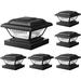 WdtPro Low Voltage Solar Powered Integrated LED Deck Light Pack Plastic in Black | 4.05 H x 5.98 W x 5.98 D in | Wayfair HG00167_2