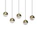 SONNEMAN Robert Sonneman Grapes 37 Inch 5 Light LED Linear Suspension Light - 2921.14-MED