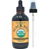 Organic Black Seed Oil - 4oz USDA Certified - Cold Pressed Virgin Unrefined Vegan Non-GMO No Preservatives - Pure Nigella Sativa - Omega 3 6 9 Antioxidant for Immune Boost Joints Skin & Hair