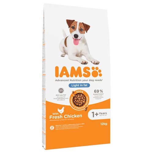 Sparpaket: 2x12kg IAMS Advanced Nutrition Weight Control mit Huhn Hundefutter trocken