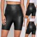 Finelylove High Waist Shorts For Women Bike Shorts Women Shorts High Waist Rise Solid Black S