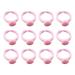 100pcs Ring Bases Adjustable Children s Plastic Ring Holder Round Bezel Ring Tray Handmade DIY Jewelry Accessories Cartoon Ring Material (Pink)