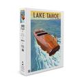 Lake Tahoe Wooden Boat (19x27 inches Premium 500 Piece Jigsaw Puzzle for Adults and Family Made in USA)