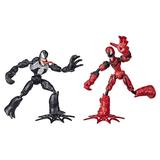 Spider-Man Marvel Bend and Flex Venom Vs. Carnage Action Figure Toys 6-inch Flexible Figures for Kids Ages 4 and Up