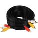 Audio Video Cable Composite Cord 30 ft RCA to RCA M/Mx3 AV Cable for TV DVD VCD etd.