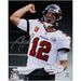 Tom Brady Tampa Bay Buccaneers Autographed 8" x 10" Super Bowl LV Scream Spotlight Photograph