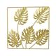 HIBRO Golden Leaves Iron Living Room Dining Room Wall Decorative Hanging Solar Garden Statue Sculpture