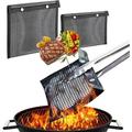 Grill Mesh Bag Reusable BBQ Baking Net Mat Bags Camping Picnic Tools (24x14cm)