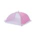 Farfi Foldable Square Mesh Umbrella Dust-proof Table Food Cover Anti-fly Kitchen Tool (Pink S)