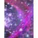 Cosmic Purple Galaxy College Rule Composition Notebook (Paperback)