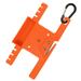 Paracord Winder Parachute Lanyard Rope Spool Holder with Carabiner (Orange)