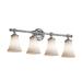 Justice Design CLD-8524-20-CROM Clouds Tradition - 31.5 Inch Bath Bar with Round Flared Cloud Resin Shades Polished Chrome Incandescent Polished Chrome Finish