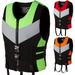 Boluotou Adult Children Life Jacket Vest Float Swimming Buoyancy Aid Neoprene Surfing Vest Safty Outdoor Fishing Life Jackets with Adjustable Buckle Diving Water Sport L Green