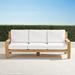 Calhoun Sofa with Cushions in Natural Teak - Sailcloth Sailor, Quick Dry - Frontgate