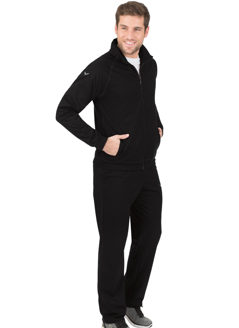 Jogginganzug TRIGEMA "TRIGEMA Freizeitanzug-Set", Herren, Gr. S, schwarz, 100% Baumwolle, Casual, Sportanzüge Image