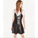 Zara Dresses | Bnwt Zara Faux Leather Black Strappy Dress | Color: Black | Size: L