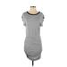 BCBGeneration Casual Dress - Mini: Gray Solid Dresses - Women's Size Small