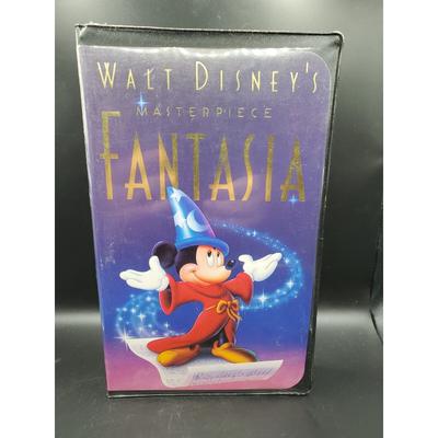 Disney Media | Walt Disney's Masterpiece: Fantasia Vintage Vhs Tape In Black Clamshell Case | Color: Black | Size: Os