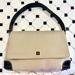 Kate Spade Bags | Nwot Kate Spade Khaki Canvas Shoulder Bag With Black Leather Strap | Color: Black/Cream | Size: Os