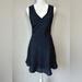 J. Crew Dresses | J. Crew | Women’s Navy & White Pinstripe Sleeveless A-Line Flounce Dress | Color: Blue/White | Size: 0