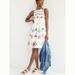 Anthropologie Dresses | Hp - 9/8/23 - Anthropologie Geometric Embroidered Sleeveless Dress - White - S | Color: White | Size: S